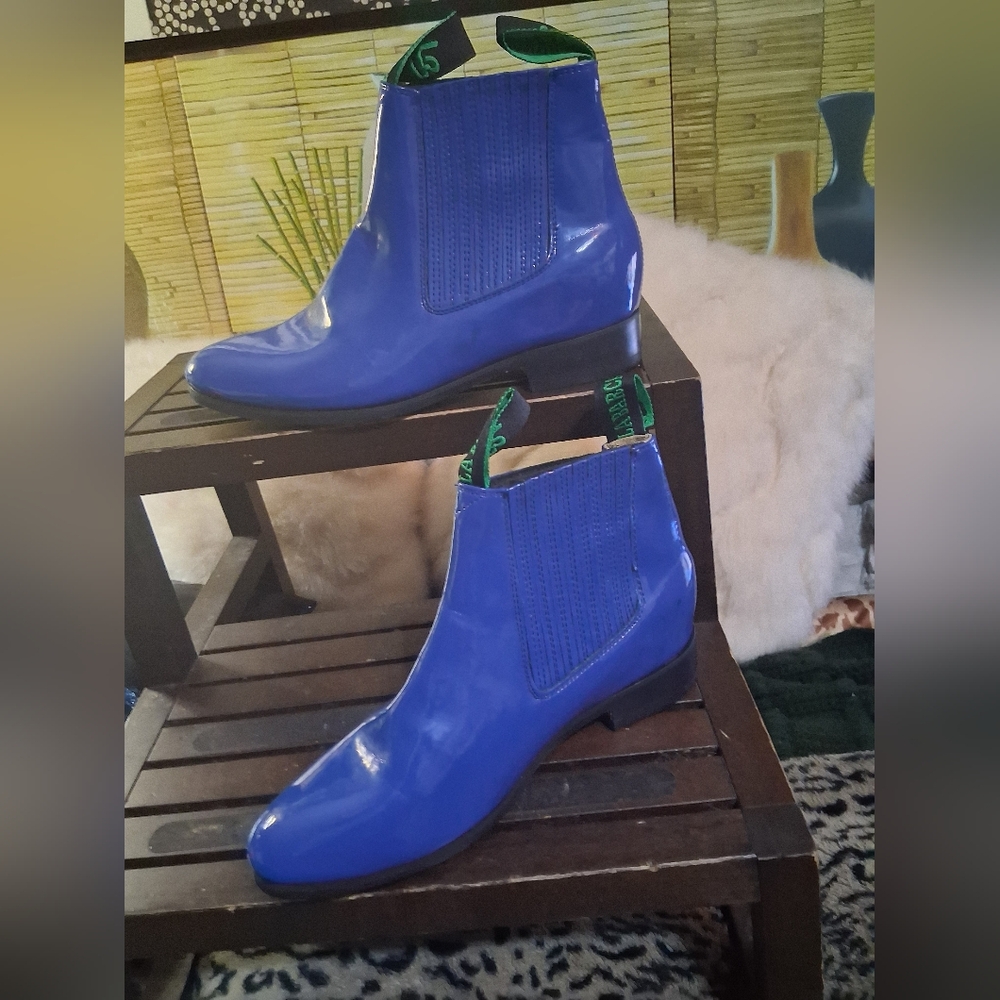 Blue Ankle Boots